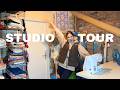 transformed a 9m² attic into my fashion design studio (ALL ON A BUDGET!) // SMALL STUDIO TOUR