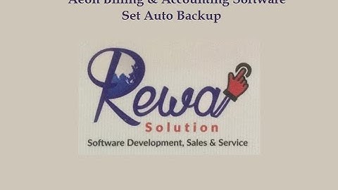 Learn To Use Aeon Billing & Accounting Product for Beginner Set Auto Backup For Your Software