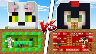 ACENIX VS INVICTOR 😱 ¿CUAL es la BASE SECRETA más SEGURA DE MINECRAFT?