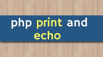 php Echo and Print Statements | php Print vs Echo | PHP Tutorial For Beginners