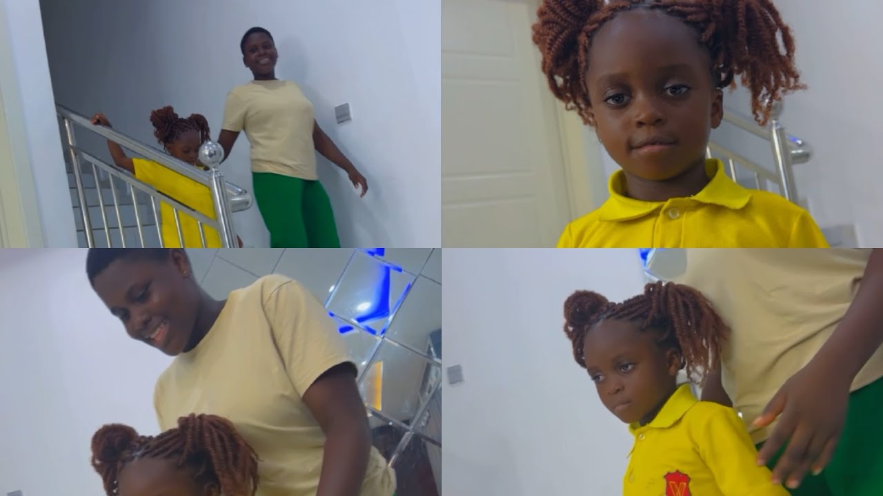 Blessing is a blessed child.We saw 5 years littlé gîrl at the roadside  by 