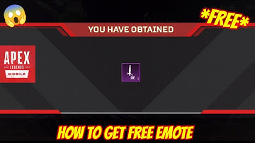 How To Get Free Emote in Apex Legend Mobile Soft launch / Free Emote Apex Legend Mobile Download