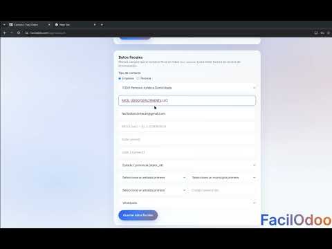 ¿Cómo actualizo los datos para mi factura en FacilOdoo.com?