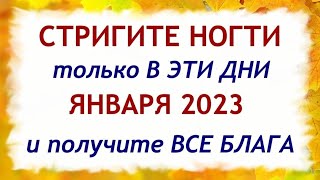Лунный календарь стрижки ногтей на январь 2023. Благоприятные и неблагоприятные дни.
