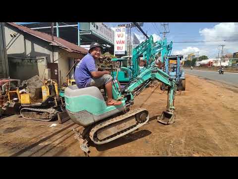 Video Xe cuốc, máy đào kobelco mini giá cực rẻ bán tại nông... - youtube