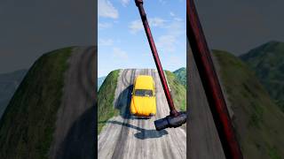 MEGA Hammer VS Cars Crash Test — BeamNG.drive #shorts