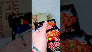 Korean samyang hot chicken ramen noodles lover | Lazada unboxing - Marlyn ?? shorts