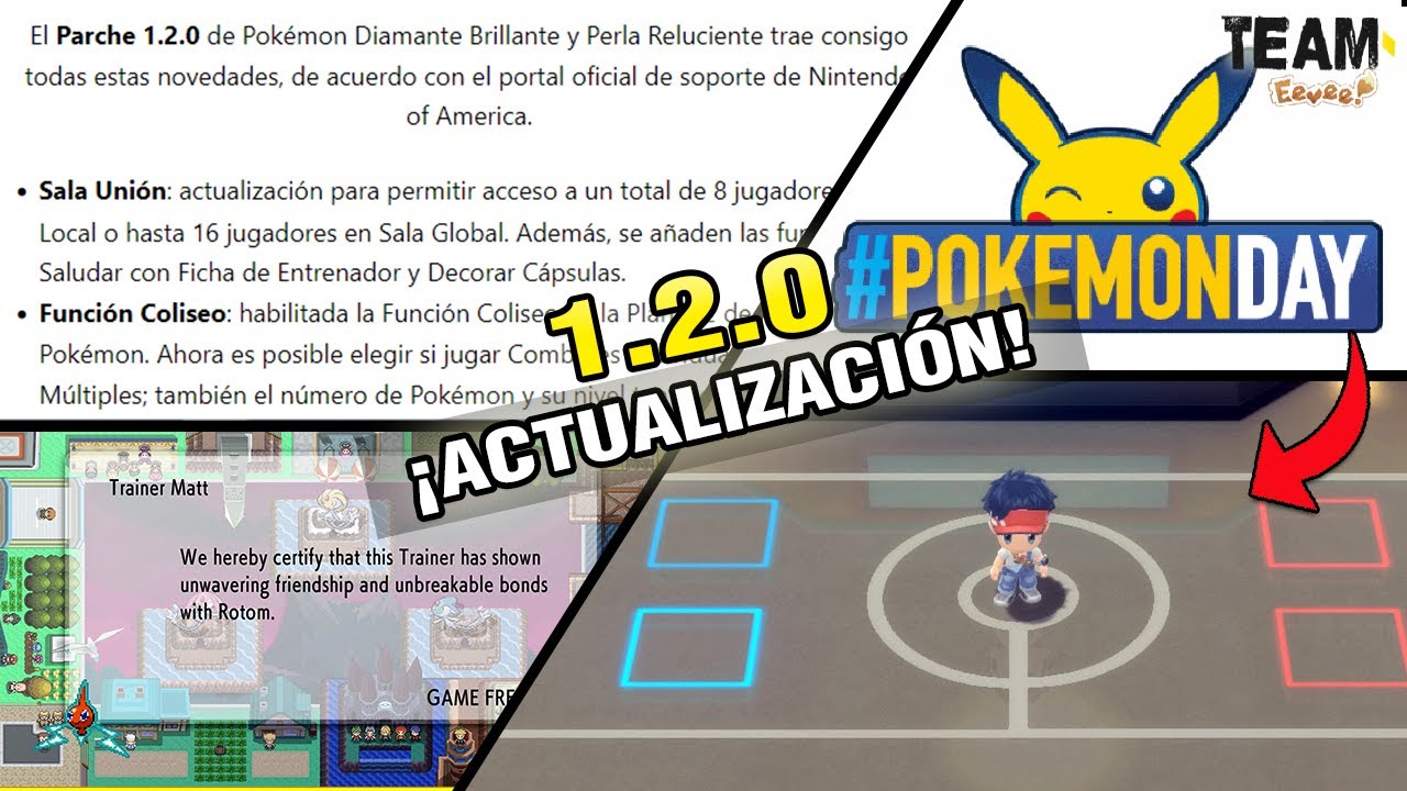 ⭐¡ADIOS CLONES! NOTAS PARCHE 1.2.0 Pokémon Diamante Brillante Perla Reluciente | Pokémon Day (Week)