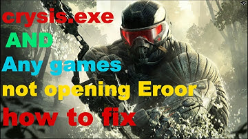 Crysis .exe and any games not opening error how to fix it @Bruhkamas #1ksubscribers