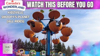 ALL kids rides at Canada's Wonderland 2023 | Kidzville & Planet Snoopy in 4K