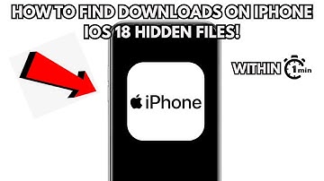 HOE VIND JE DOWNLOADS OP IPHONE (2025) - VERBORGEN BESTANDEN VOOR IOS 18!