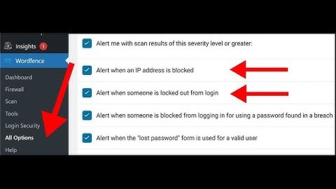 How to turn off Wordfence plugin email alerts notification in Wordpress