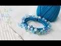 ビーズシュシュの作り方・編み方レシピ　改良版 vr1.2 scrunchie with beads tutorial