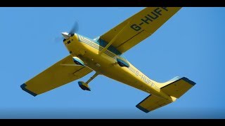 ✈ BEST SOUNDING CESSNA G-HUFF C182 Departures From London Southend Airport