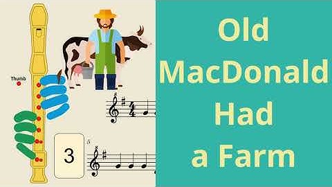 Old MacDonald Had a Farm | Soprano Recorder Tutorial by Notes to Play