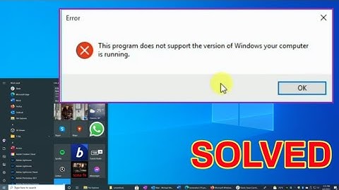 This program does not support the version of windows your computer is running [Digital Expo]