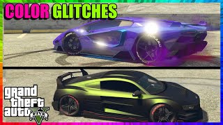 Car PAINTJOB GLITCH Pearlescent + Chrome + Crew + Matte - Every Color Possible!  | GTA 5 ONLINE