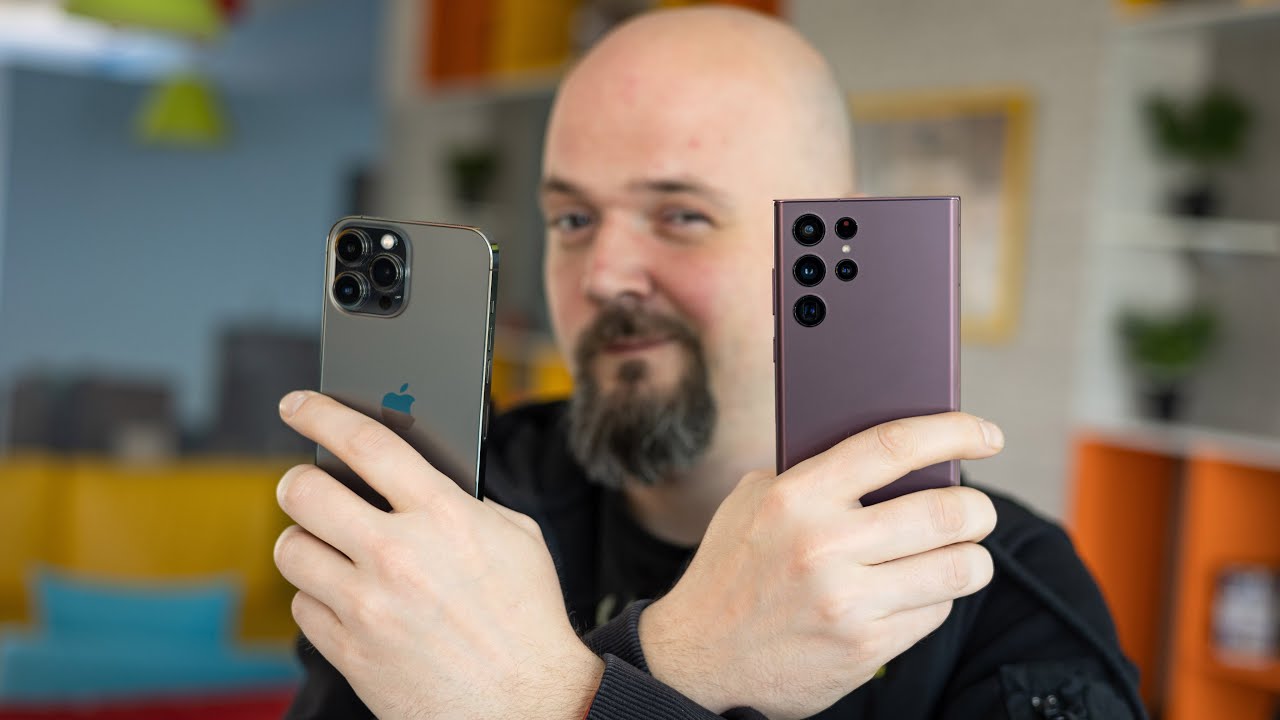 Galaxy S22 Ultra vs iPhone 13 Pro video recording comparison YouTube
