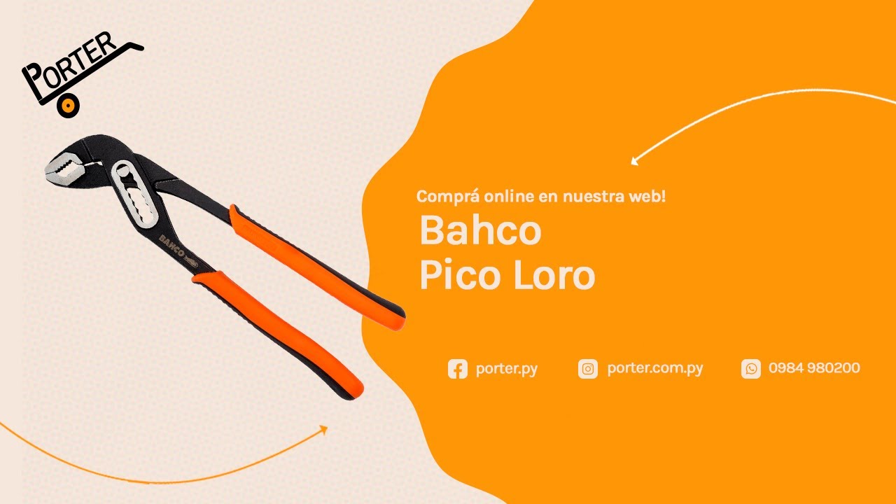 BAHCO PINZA PICO DE LORO MULTIFIX 223D 192MM