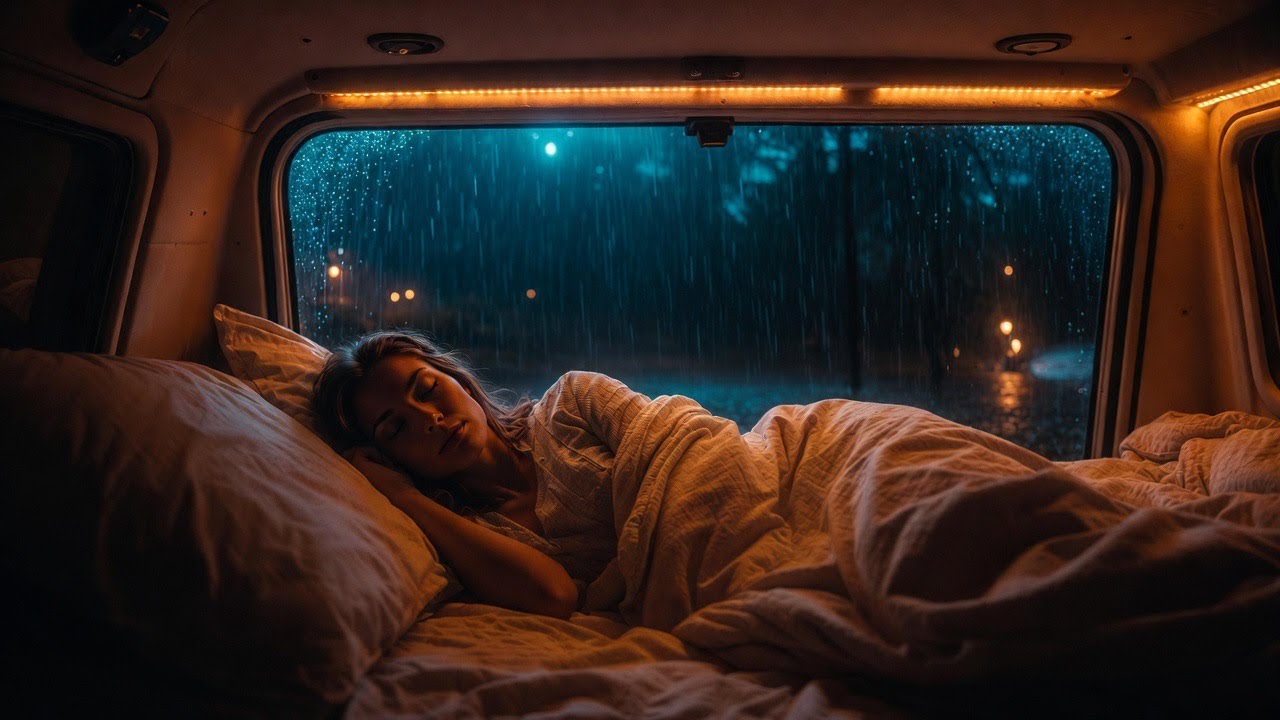 Gentle Rain on the Campervan Roof | Relaxing Sleep Audio