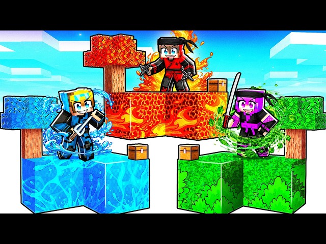 Stranded on ELEMENTAL NINJA Islands! (Minecraft) Video Thumbnail