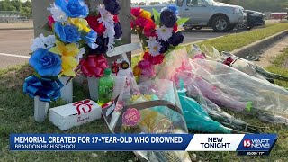 Memorial honors Brandon teen who drowned in private lake