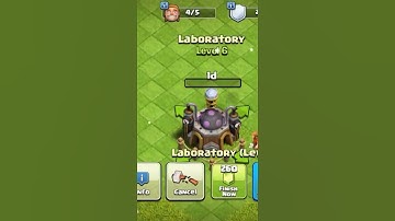 2 : Upgrading Laboratory From Level 1 to Max Level 💯 | coc | clash of clans | #shorts #viral