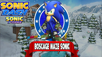 Sonic Dash - Boscage Maze Sonic New Character Unlocked Update - All Characters Unlocked