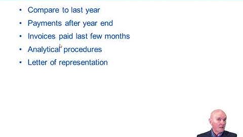 The Audit of Accruals and Prepayments - ACCA Audit and Assurance (AA)