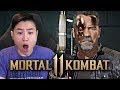 Mortal Kombat 11 - Terminator T-800 Gameplay Trailer!! [REACTION]