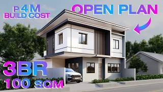 Budget Friendly ₱3.8M 3-Bedroom House on a 10x10m Lot 100sqm (2026) | ALG Designs