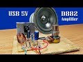 How to Make easy mini amplifier by  transistor D882 using power USB 5V