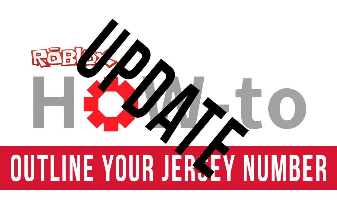 New Version Updated How To Outline Your Roblox Jersey Number Youtube - red outline roblox