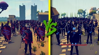NINJA TEAM vs FOOTMAN ARMY - Totally Accurate Battle Simulator TABS