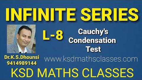 ll Infinite Series ll Cauchy