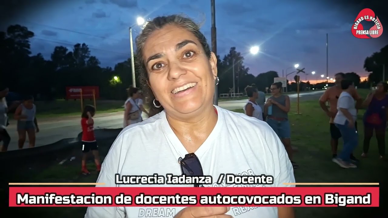 MANIFESTACION DE DOCENTES AUTOCONVOCADOS EN BIGAND