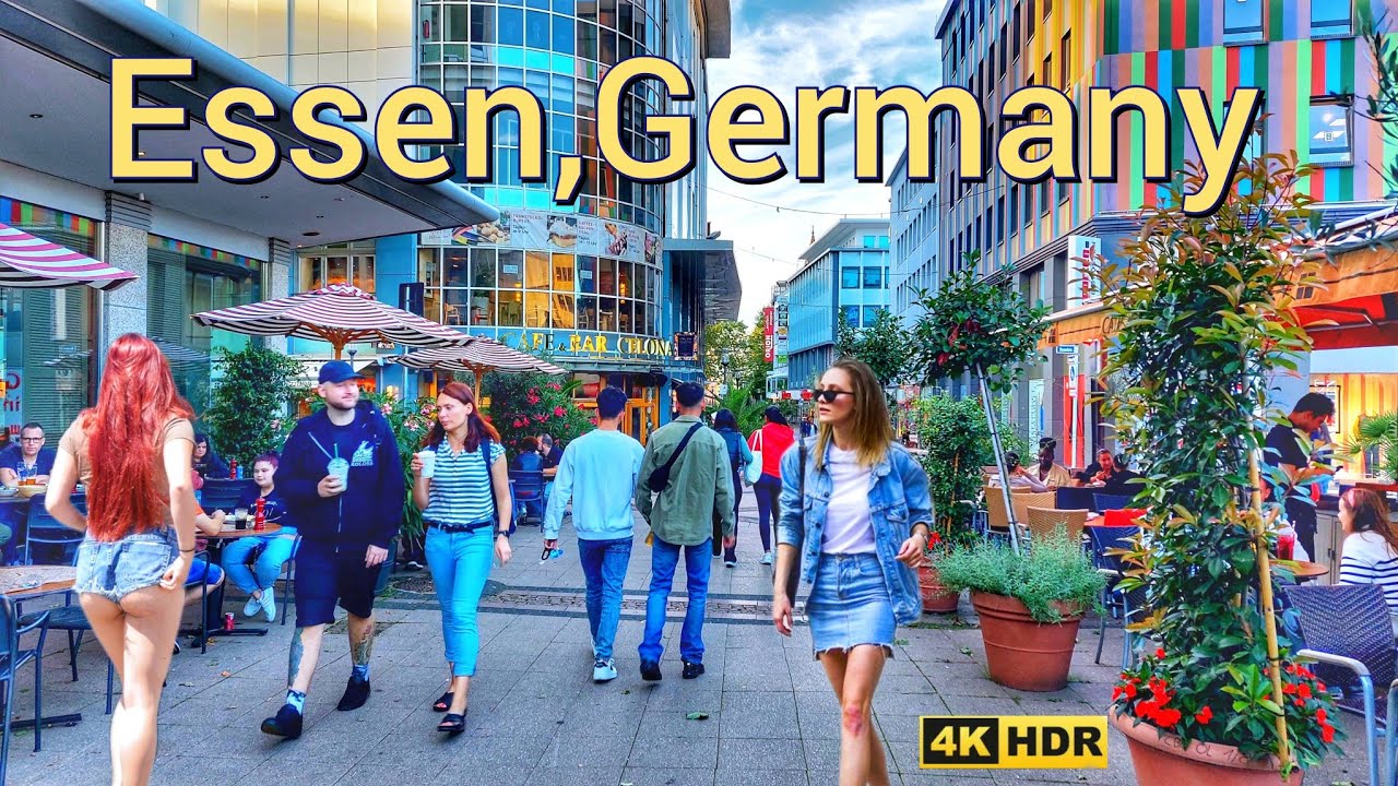 Essen In Deutschland Sprawdzian Klasa 7 - Essen City Germany/ tour in Essen Kettwigerstraße / 4k HDR Walking tour