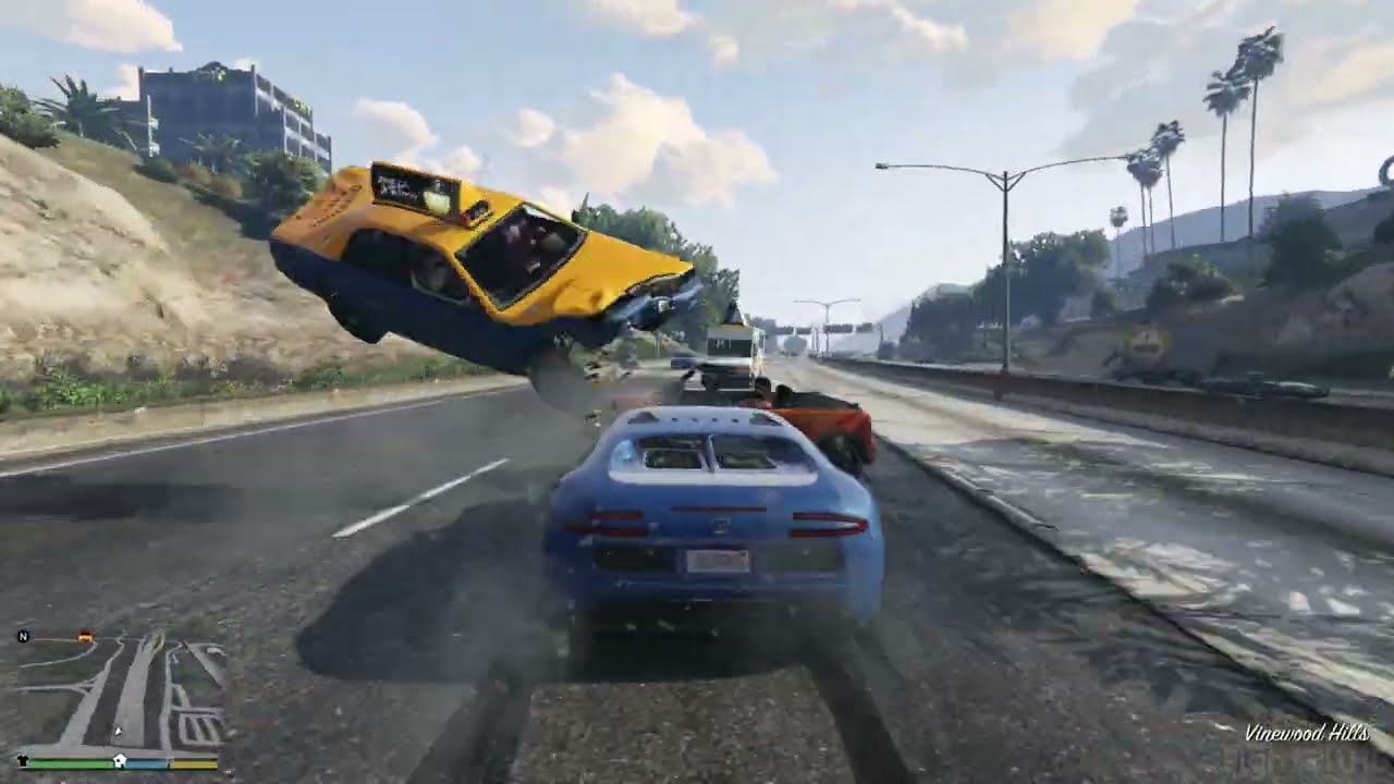 GTA 5 100 Tons Super Car Rampage #7 HD Grand Theft Auto 5