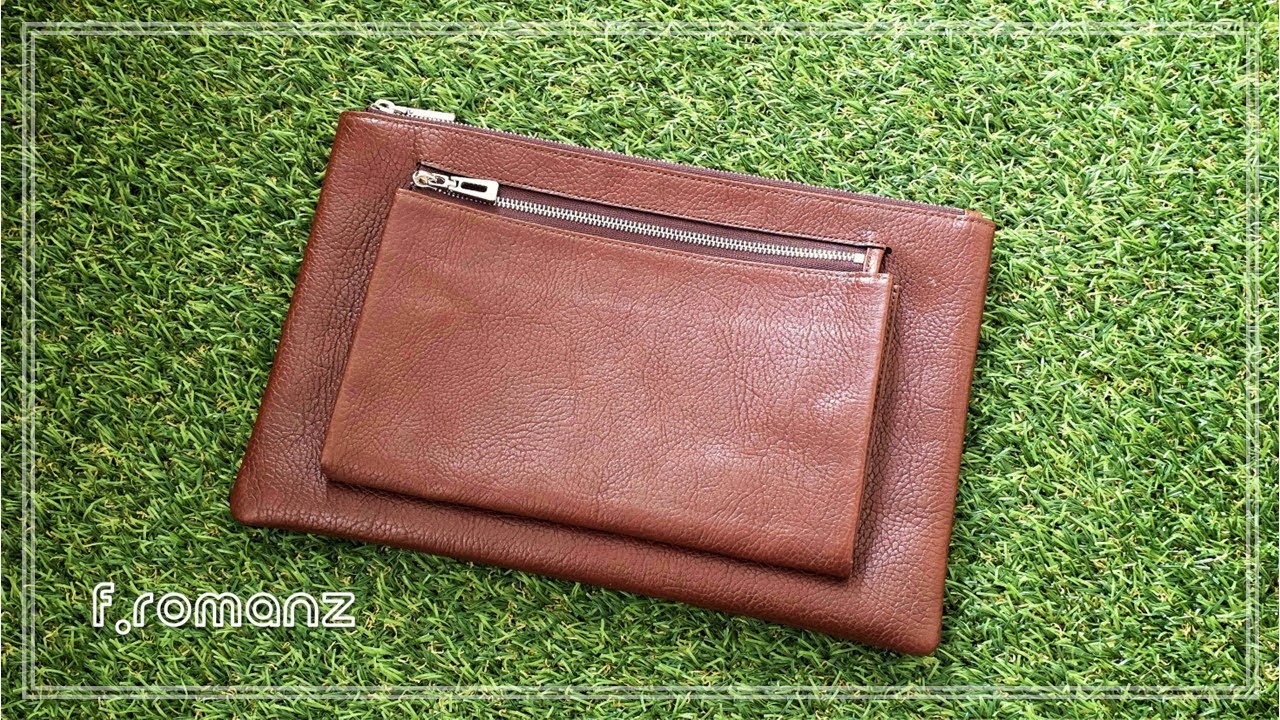 [Leather Craft] 앞 포켓이 있는 클러치백 만들기👝 ｜ Pocket clutch bag