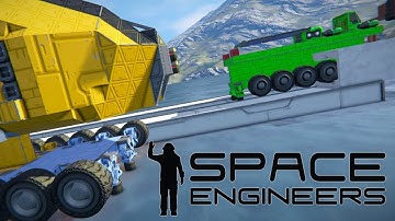 Een trein en spoor bouwen - Space Engineers