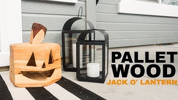 Halloween pumpkin out of Pallet wood
