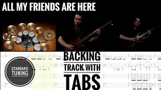 Joe Satriani All My Friends Are Here Backing track in standard tuning with on-screen Tabs