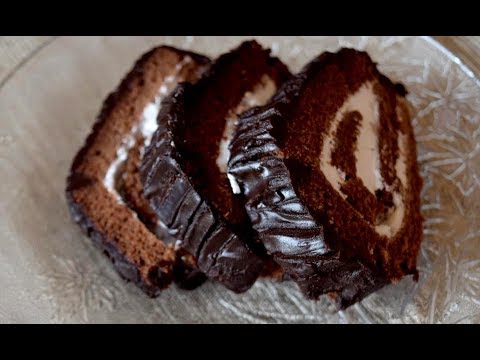 easy-chocolate-cake-roll-recipe-with-cream-filling