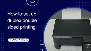 How to set up duplex double sided printing