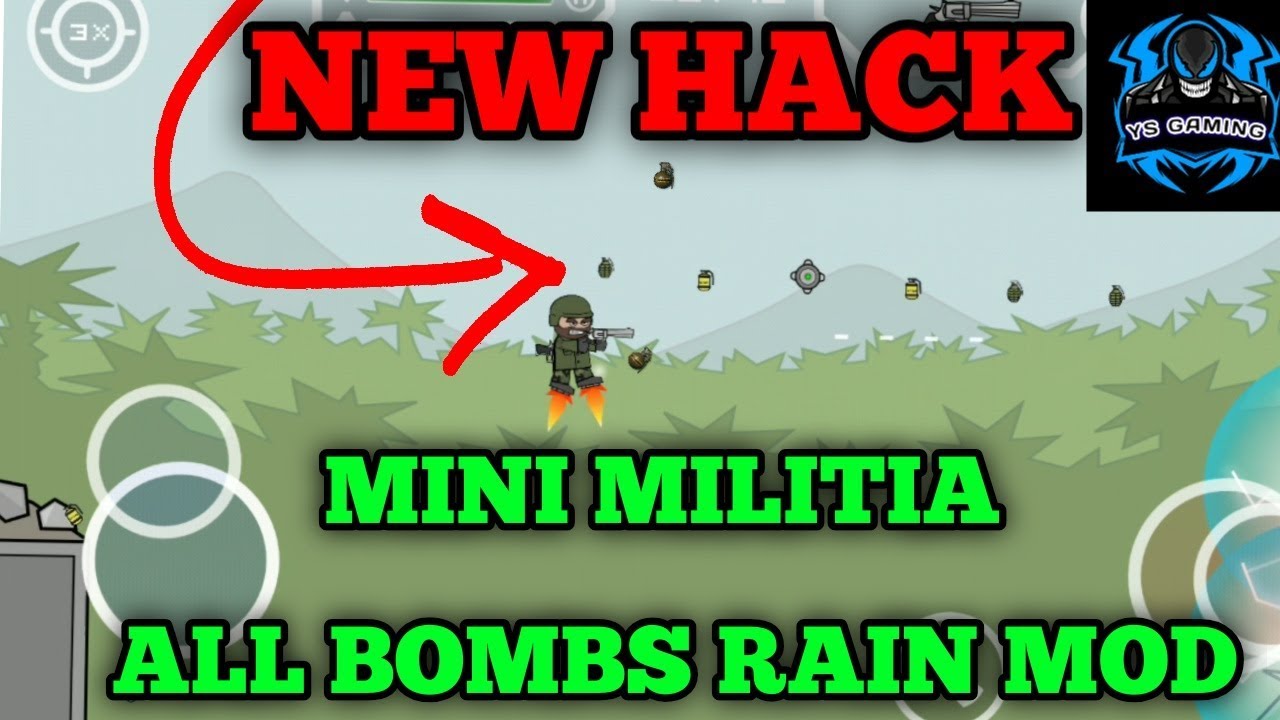 Mini Militia All Bombs Rain Mod V4 2 8 न प ल Vlip Lv