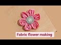 Fabric flower making