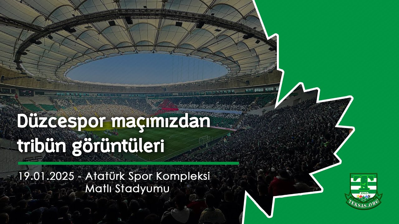 Bursasporumuz-Düzcespor Tribün Görüntüleri | 4K