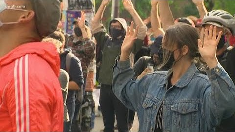 A fifth straight night of protests in Washington on Tuesday