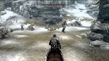 Skyrim: How not to kill a giant! xbox360!