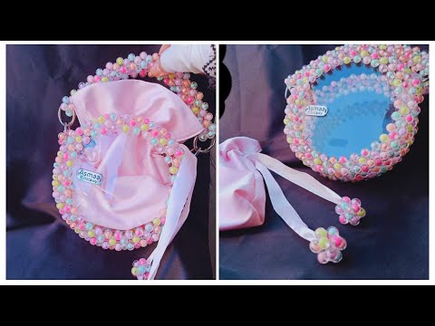 شنطه بالخرز والاكريلك المدور للمبتدئين وتفادي أخطاء الاكريليك المدور أسماء البستاوي